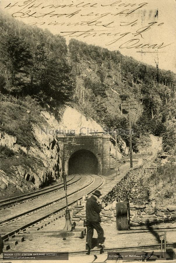 Postcard: East Portal, Hoosac Tunnel, Massachusetts